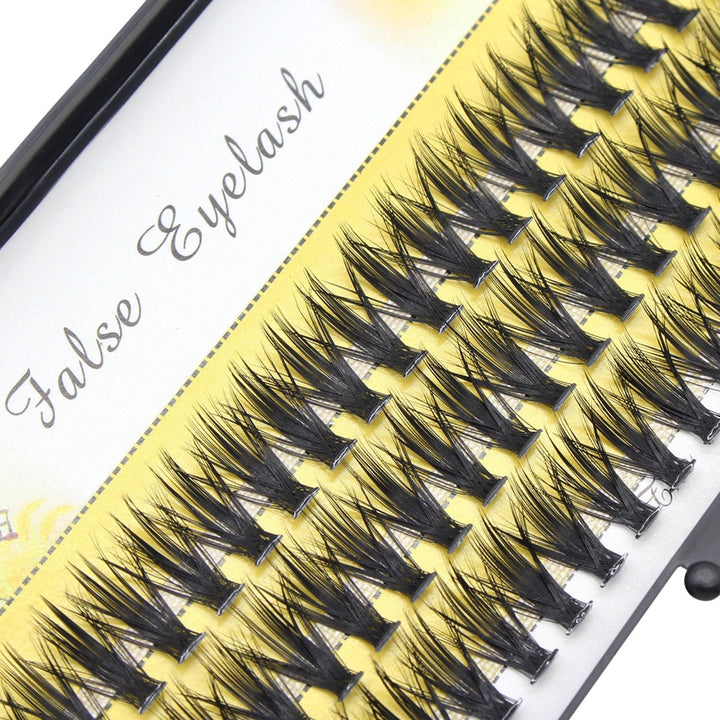 Luxury 3D Russian Volume Cluster Faux Mink Eyelash Extensions, 20D/30D/40D - Natural Long Individual Lashes