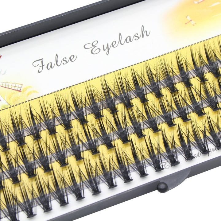 Luxury 3D Russian Volume Cluster Faux Mink Eyelash Extensions, 20D/30D/40D - Natural Long Individual Lashes
