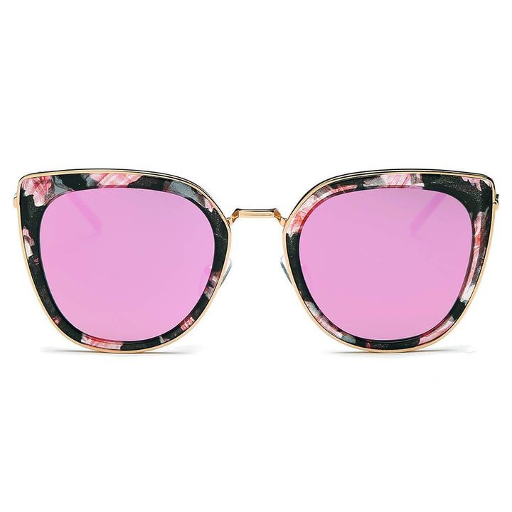 SASKIA | Women Polarized Cat Eye Fashion Rim Sunglasses