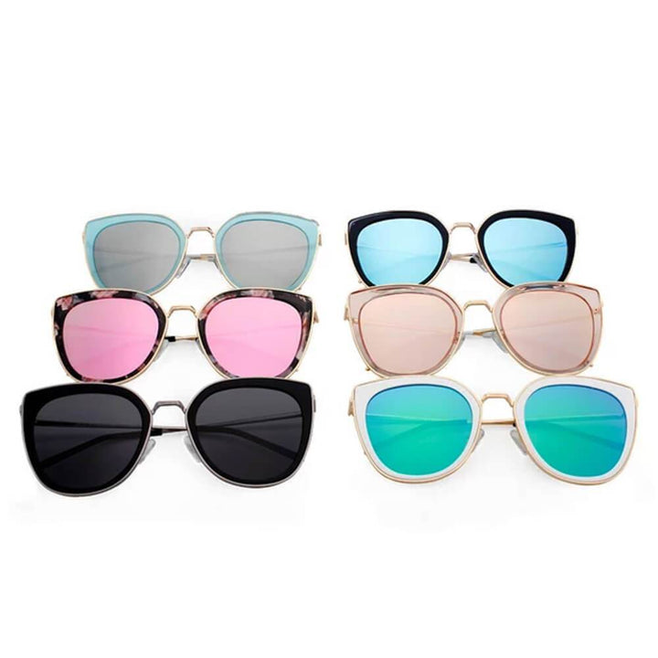 SASKIA | Women Polarized Cat Eye Fashion Rim Sunglasses