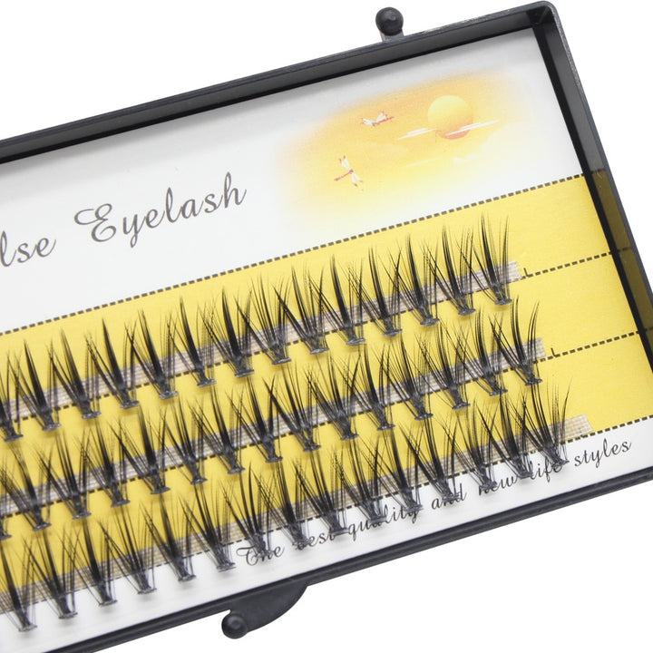 Luxury 3D Russian Volume Cluster Faux Mink Eyelash Extensions, 20D/30D/40D - Natural Long Individual Lashes