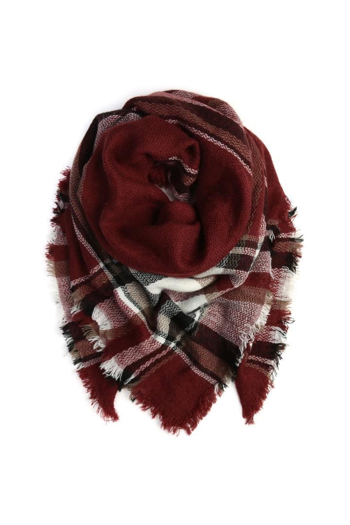 Blanket Fringed Scarf - Style 3