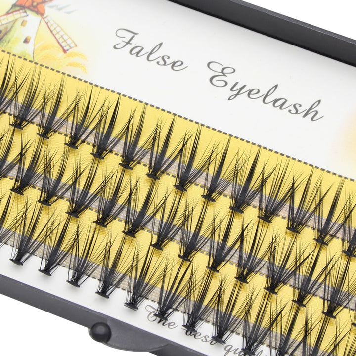 Luxury 3D Russian Volume Cluster Faux Mink Eyelash Extensions, 20D/30D/40D - Natural Long Individual Lashes