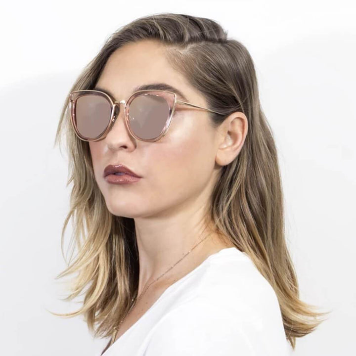 SASKIA | Women Polarized Cat Eye Fashion Rim Sunglasses
