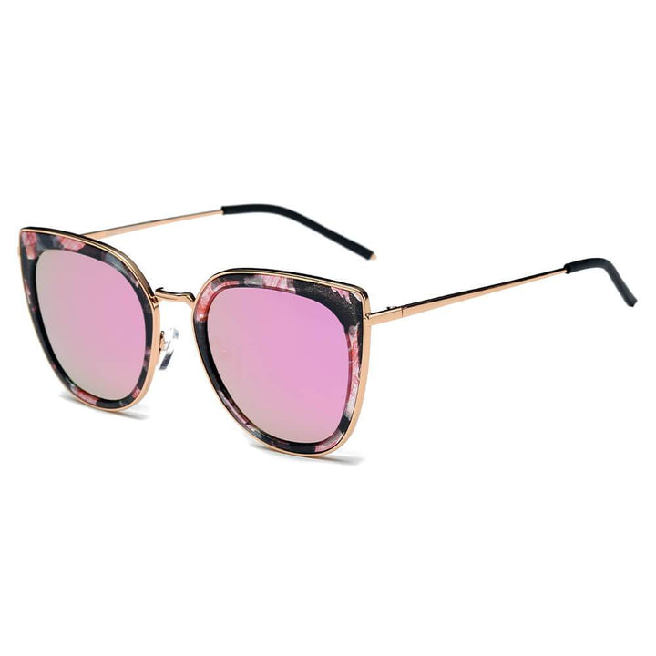 SASKIA | Women Polarized Cat Eye Fashion Rim Sunglasses