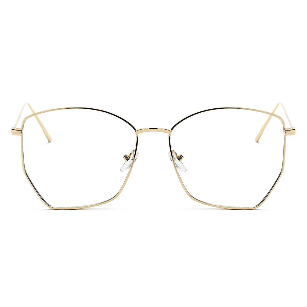 CARDIFF | Women Oversize Geometric Metal Fashion Sunglasses