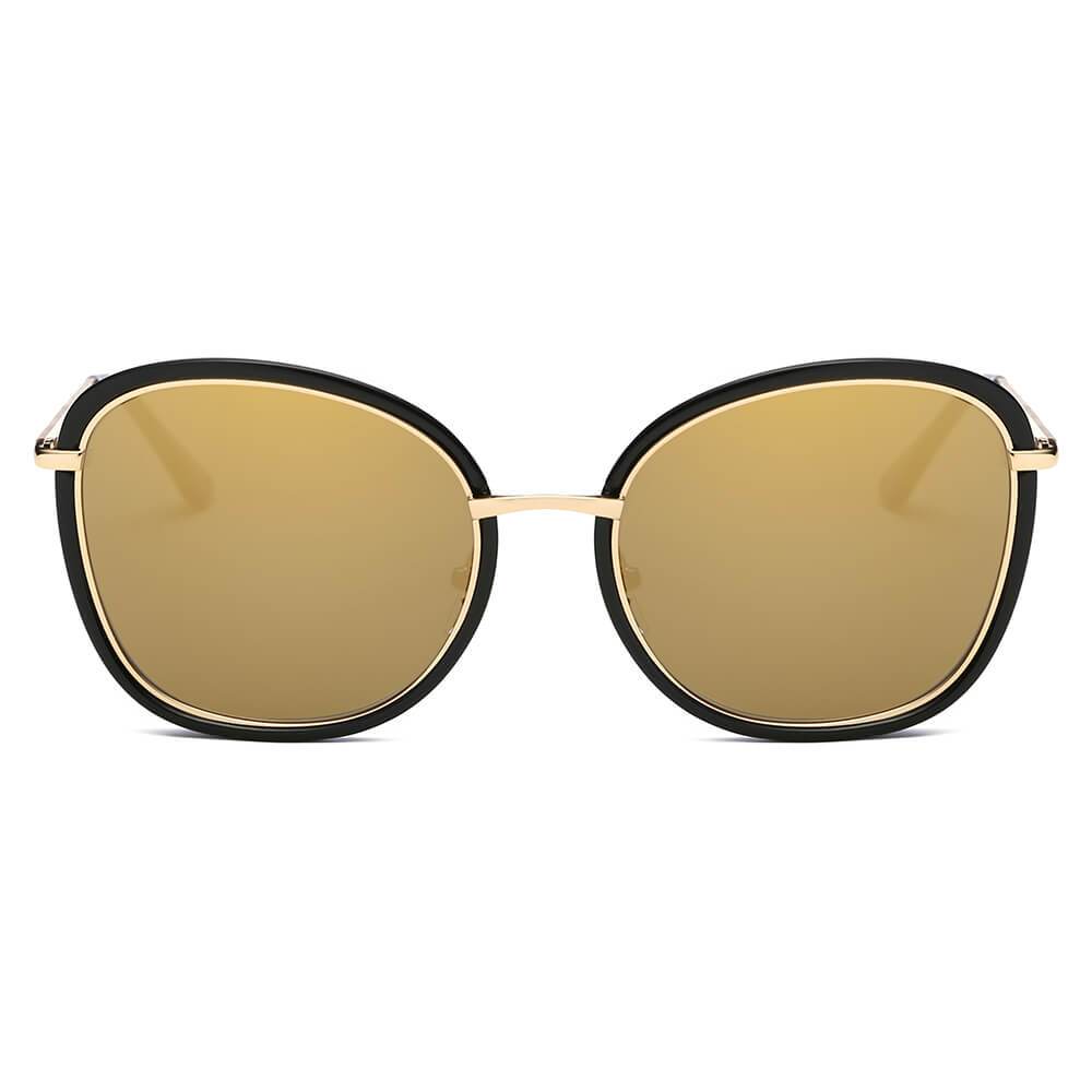 BROOKVILLE | Women Round Cat Eye Oversize Sunglasses