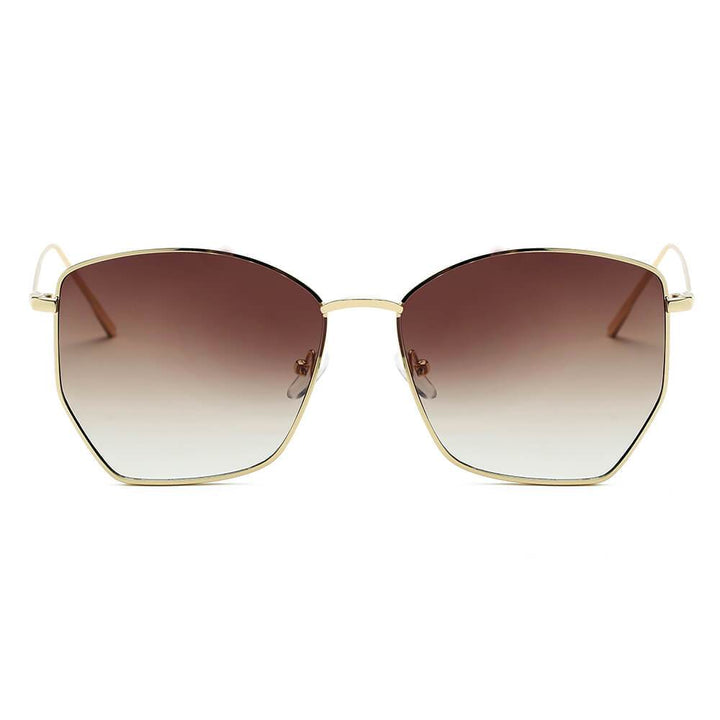 CARDIFF | Women Oversize Geometric Metal Fashion Sunglasses