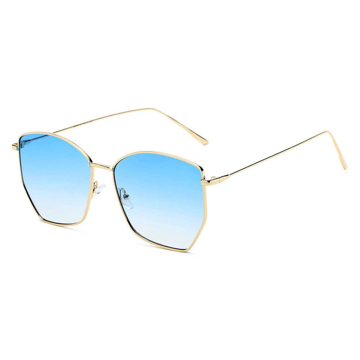 CARDIFF | Women Oversize Geometric Metal Fashion Sunglasses
