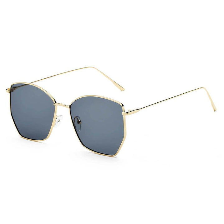 CARDIFF | Women Oversize Geometric Metal Fashion Sunglasses