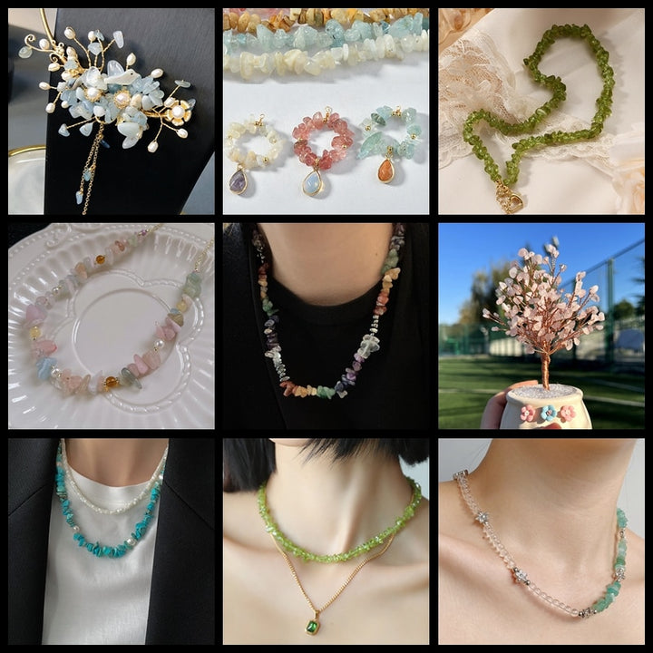 Artisan Stone Chip Beads - DIY Crafting Collection