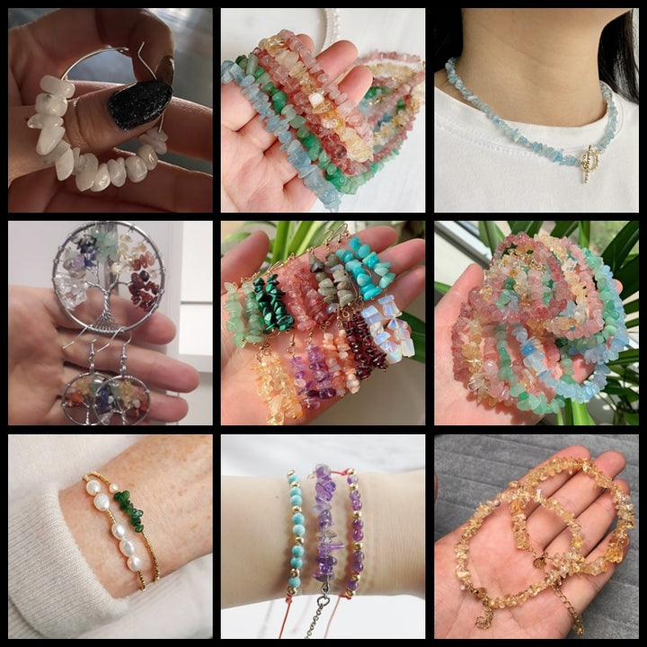 Artisan Stone Chip Beads - DIY Crafting Collection