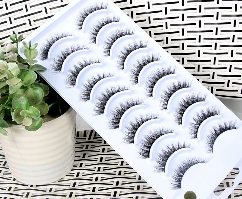 Natural Glam 3D Mink False Eyelashes - Set of 10 Pairs for Stunning Eye Makeup