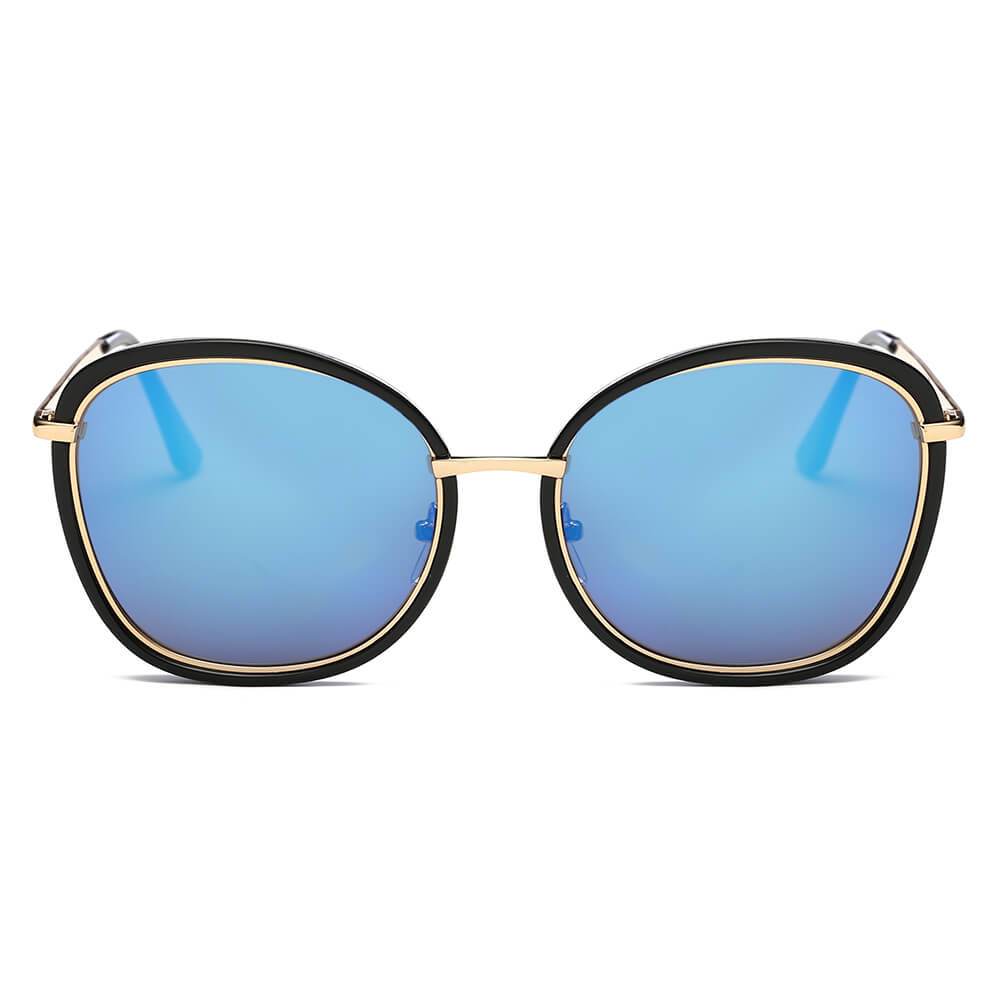 BROOKVILLE | Women Round Cat Eye Oversize Sunglasses