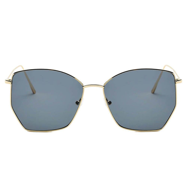 CARDIFF | Women Oversize Geometric Metal Fashion Sunglasses